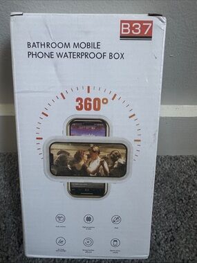 Waterproof Bathroom Mobile Phone Case - White